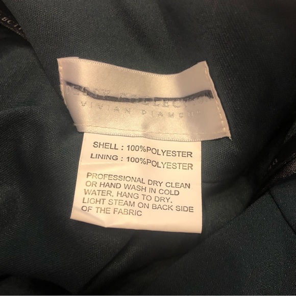 NWT Dessy Collection Cut Out Open Back Halter Dress with Scarff Tie Sz 6 - Picture 6 of 7